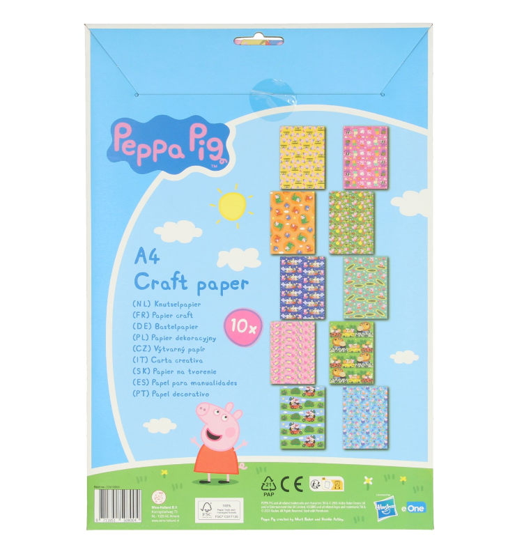 Výtvarný papír Peppa Pig A4 10ks