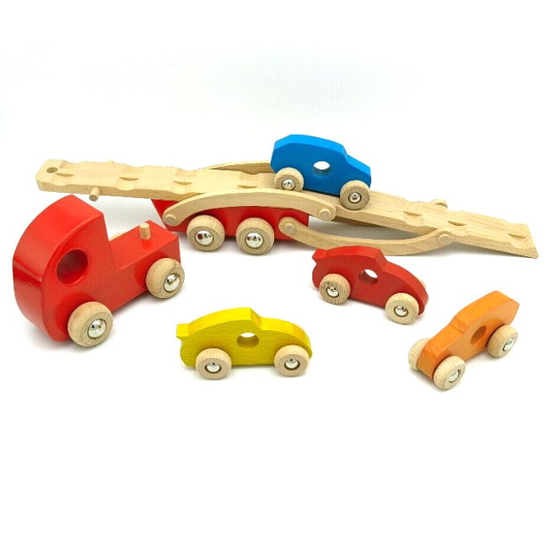 Dřevěný kamion s autíčky Story Tellers