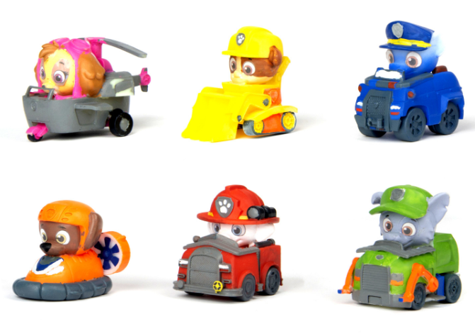 Gumová autíčka Paw Patrol, Tlapková patrola