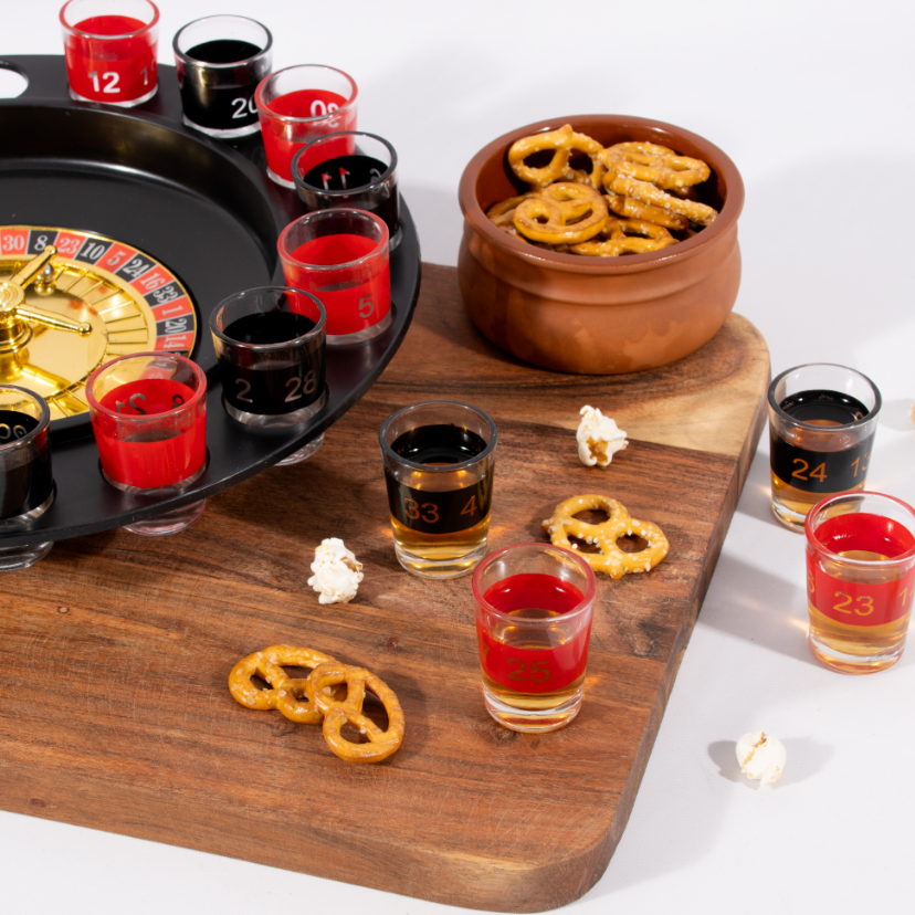 Párty ruleta se skleničkami