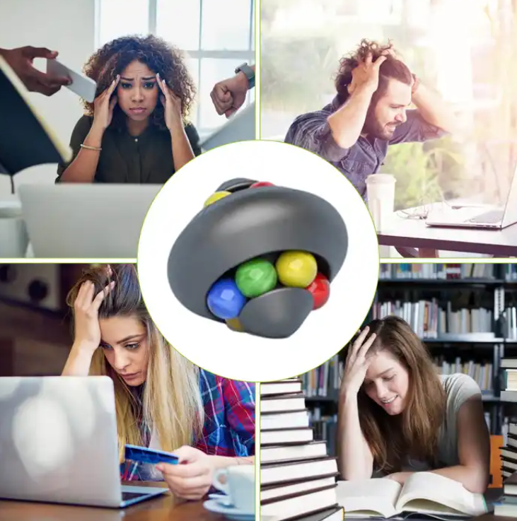 Marbles track, Rubik's Cube, antistresová hračka, bílá