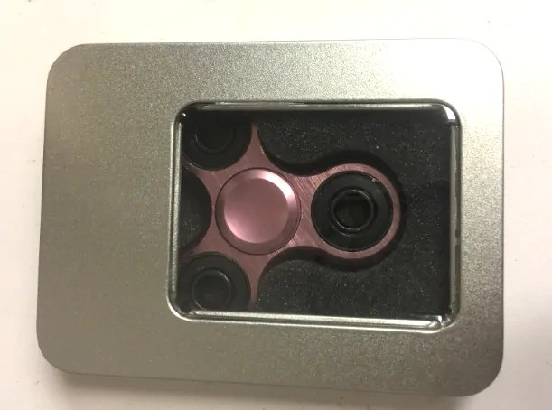 Fidget Spinner kovový růžový