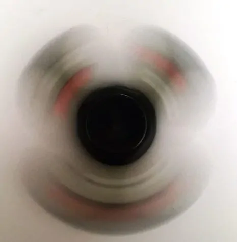 Antistresový Fidget Spinner Emoji černý
