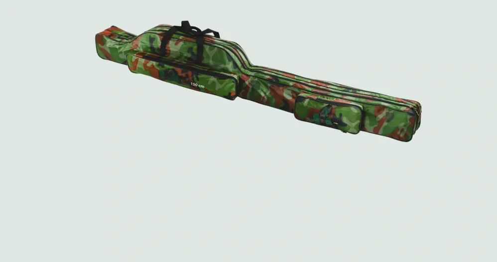 Pouzdro na rybářské pruty, 2 komory, maskáč, 120 cm