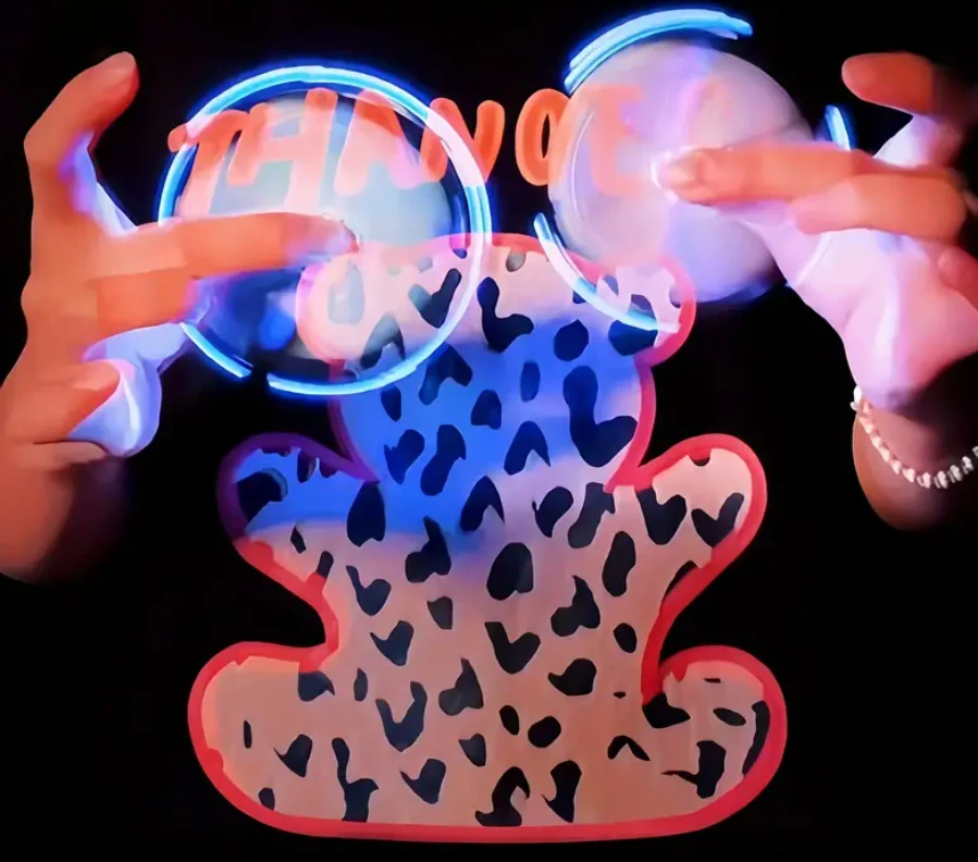 Světelný Fidget Spinner Pen zelený