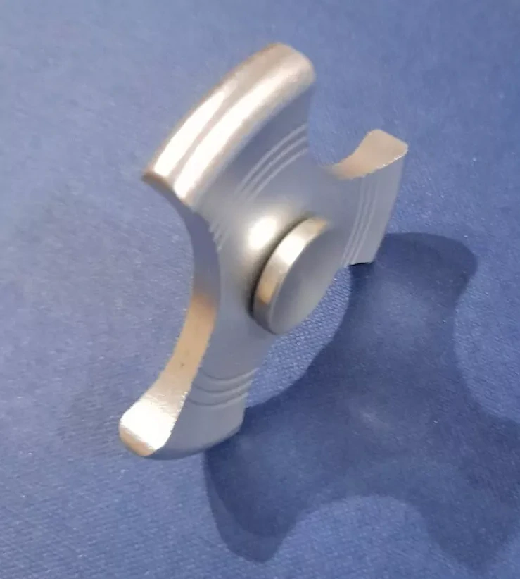 Fidget Spinner, Ufo 2, stříbrné