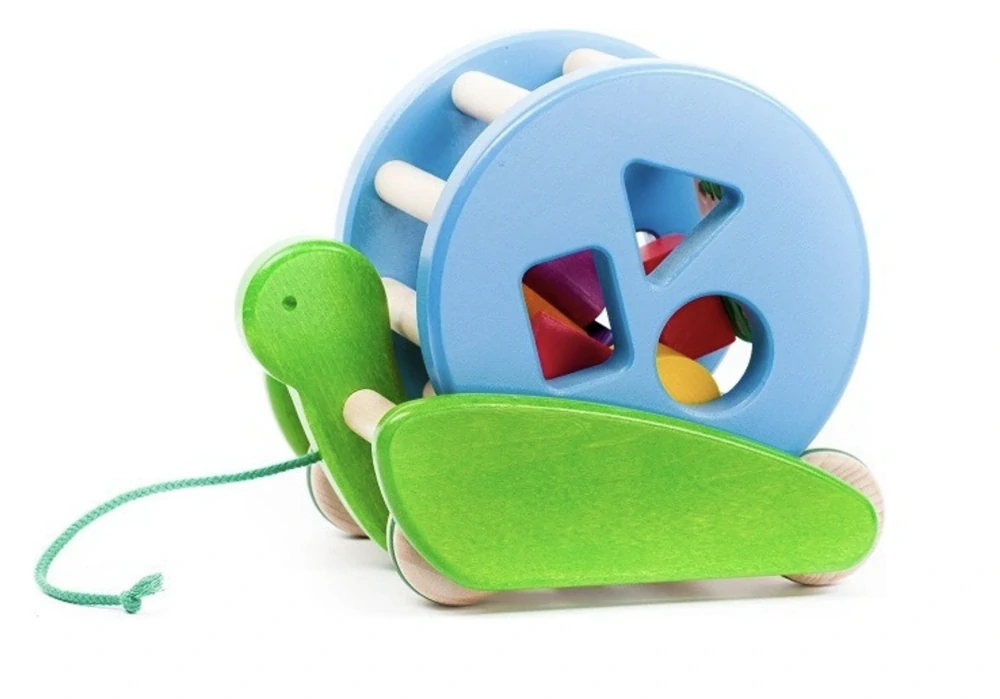 Bajo Tahací motorický šnek modrý - tvary