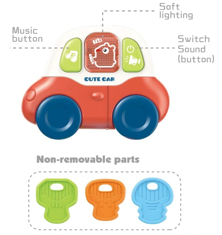 Kousací hudební autíčko pro nejmenší