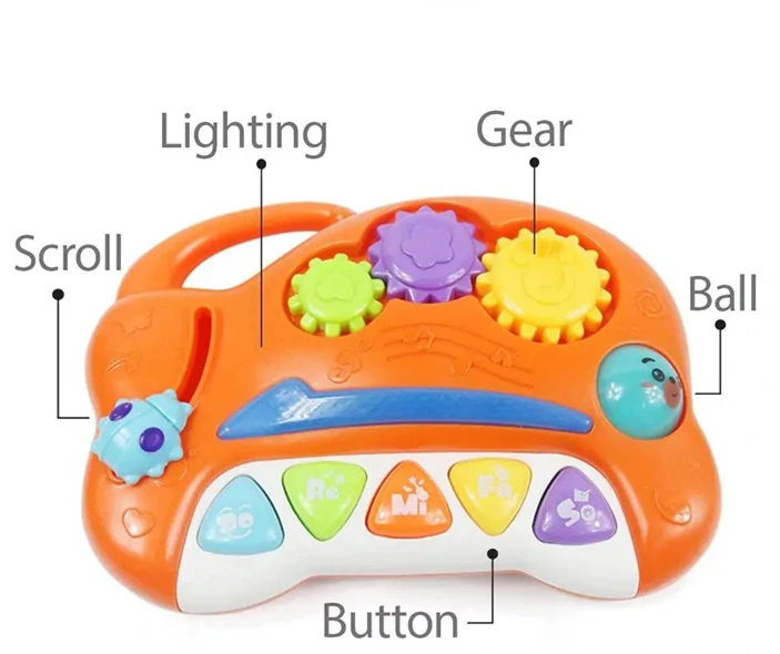 Hudební hračka Dětské piáno zelené