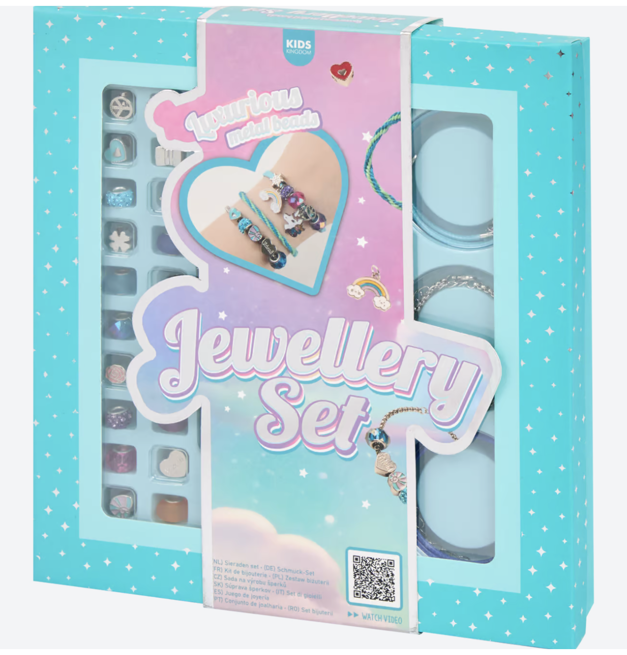 Sada na výrobu vlastních šperků Kids Kingdom modrá
