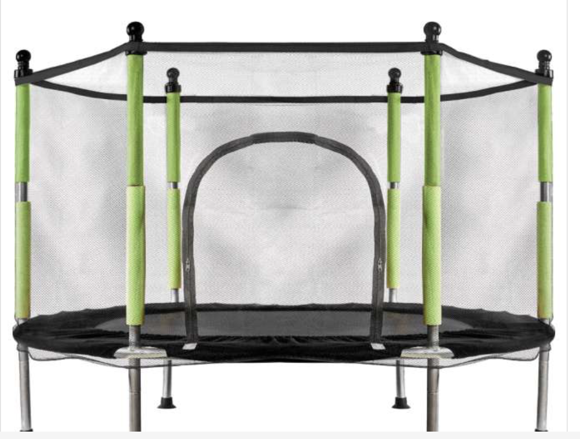 MALÁ ZAHRADNÍ TRAMPOLÍNA PRO DĚTI – STABILNÍ KONSTRUKCE + OCHRANNÁ SÍŤ