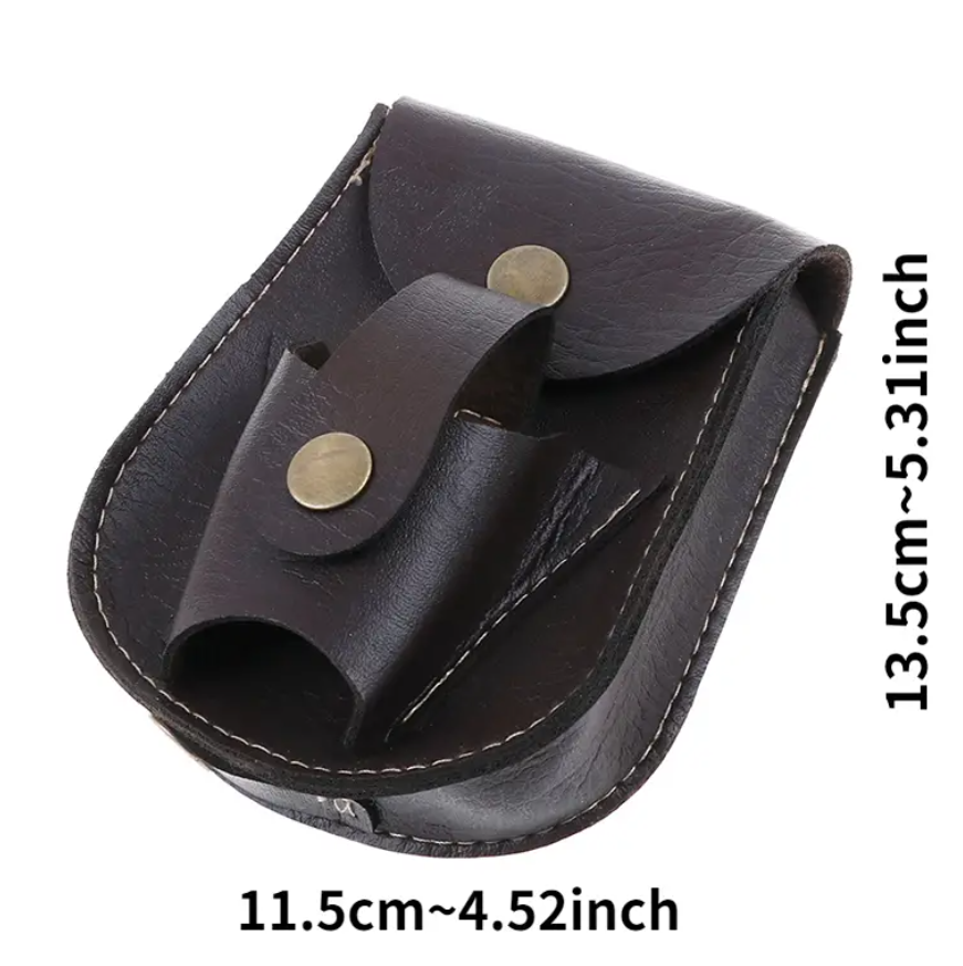 Kožené pouzdro na prak a náboje, hnědé