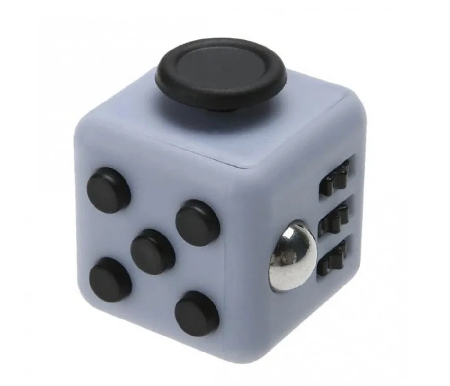 Antistresová kostka Fidget Cube šedá