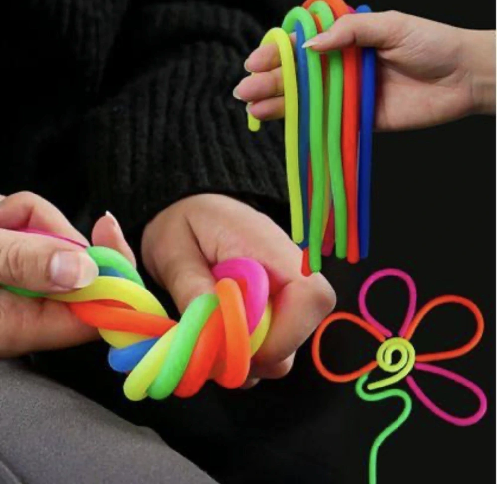 Antistresová natahovací nudle, fialová