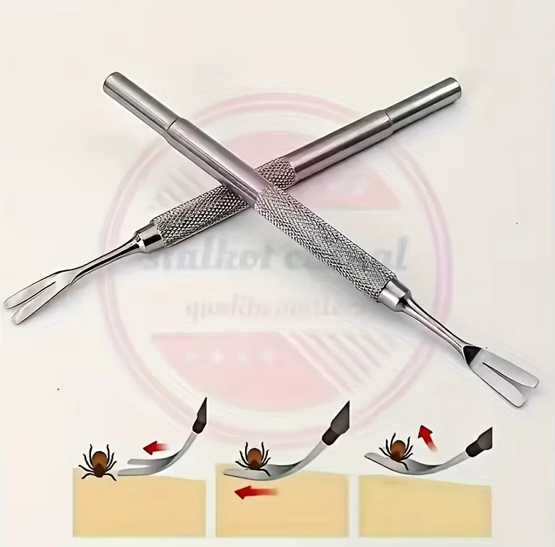 Nerezová vidlička pro odstraňování parazitů