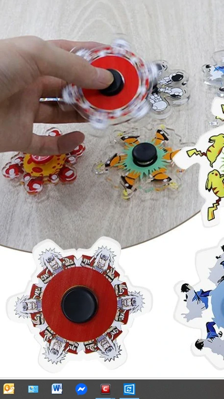 Fidget Spinner 6tiramenný animovaný Jiraiya 