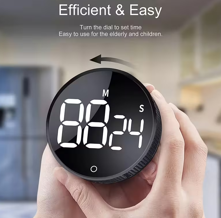 Digitální magnetický kuchyňský časovač