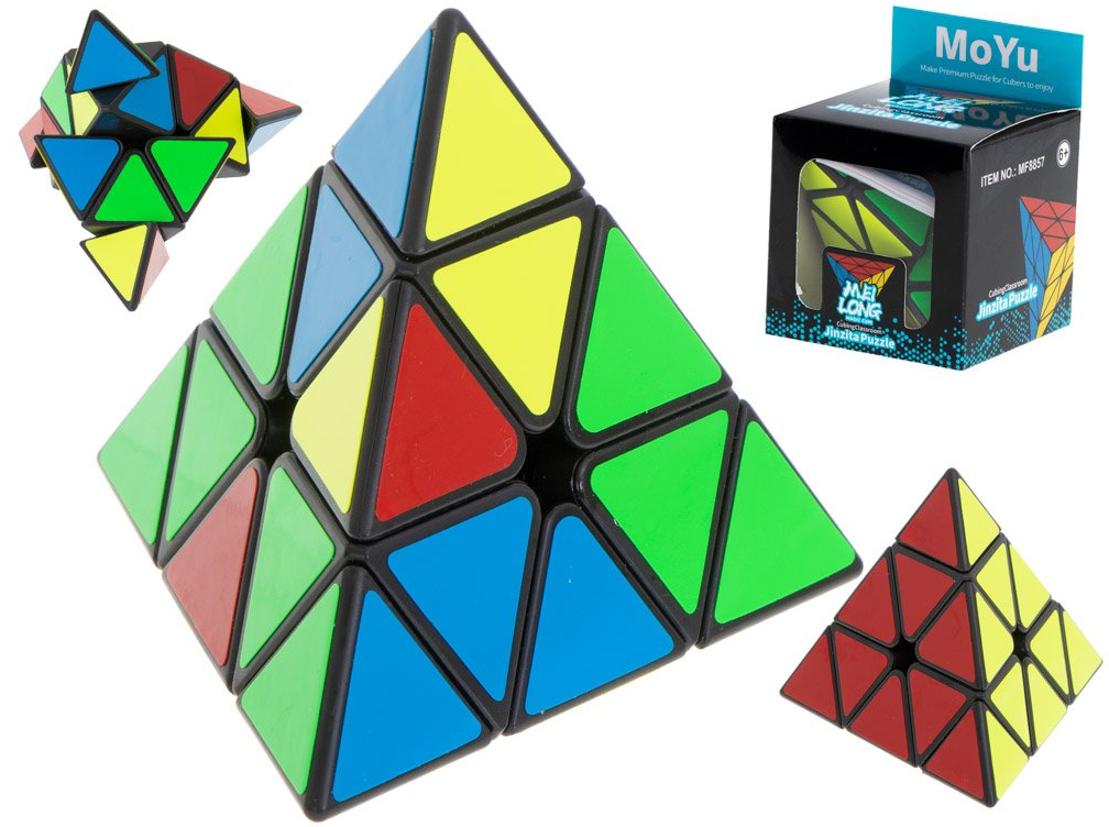 Rubikova kostka Pyramida MoYu černá
