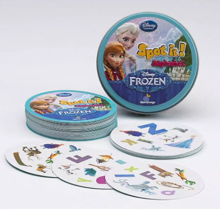 Dobble Spot it! Alphabet, Frozen- Ledové království