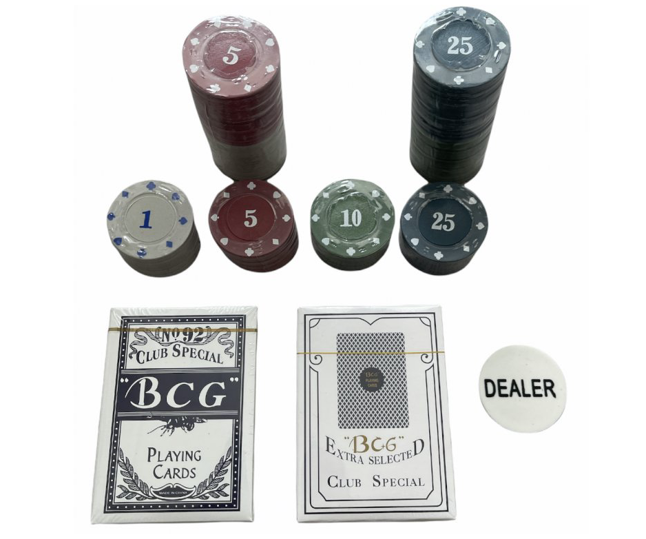 SET POKER V BOXU, karty a 100 ŽETONŮ