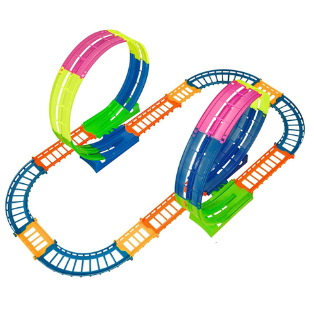 Autodráha svítící ve tmě