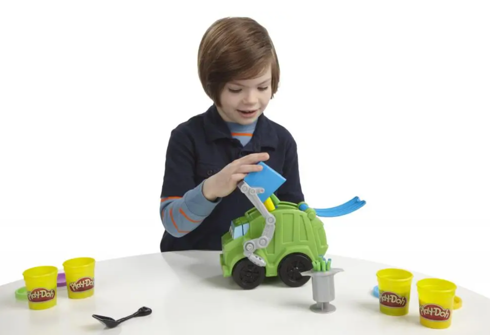 Hasbro Play-doh Popelářské auto 2v1