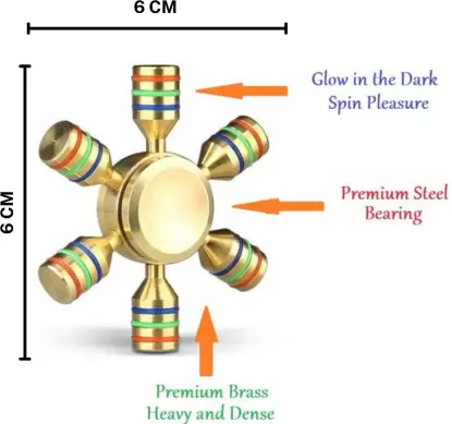6ti ramenný kovový HQ fidget spinner