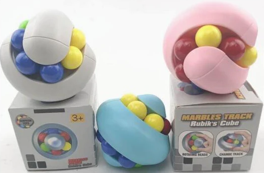 Marbles track, Rubik's Cube, antistresová hračka, bílá