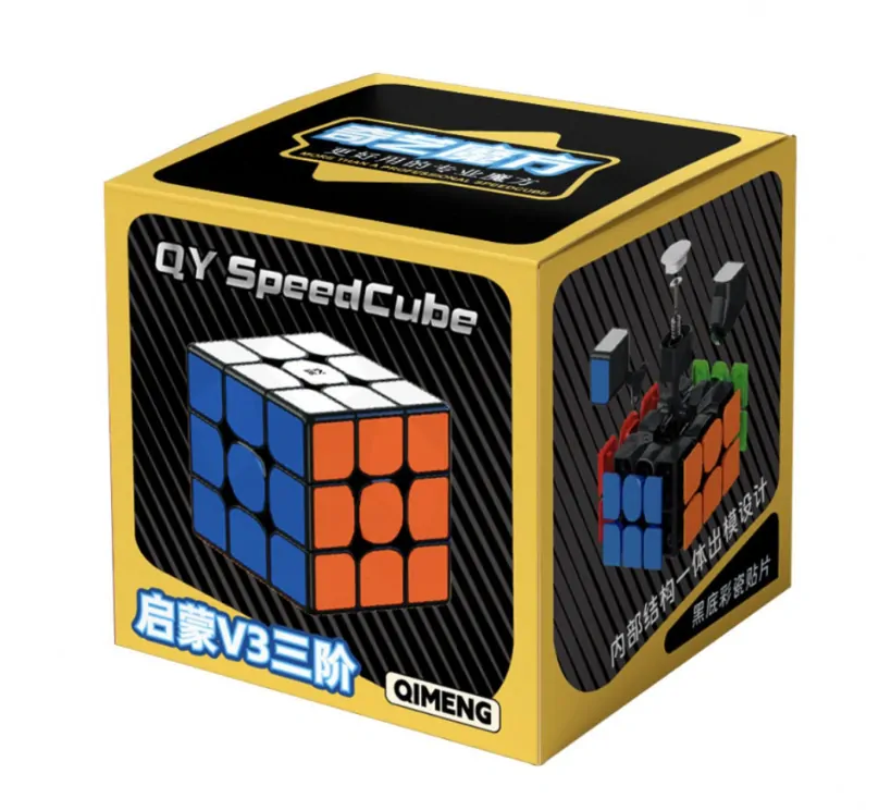 QiYi Kostka Qimeng V3 Speed Cube 3x3x3 černá