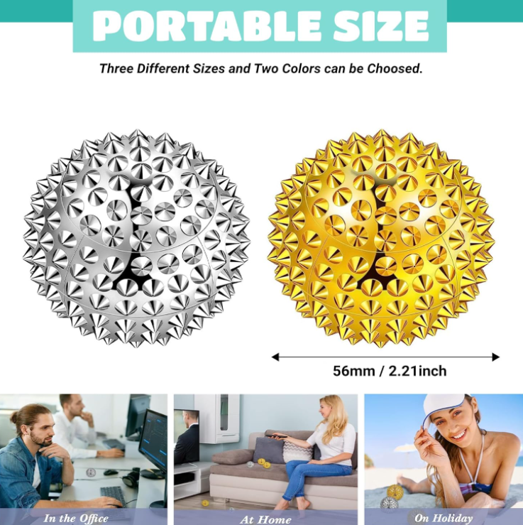 Akupresurní koule s magnety 1ks 5,6 cm