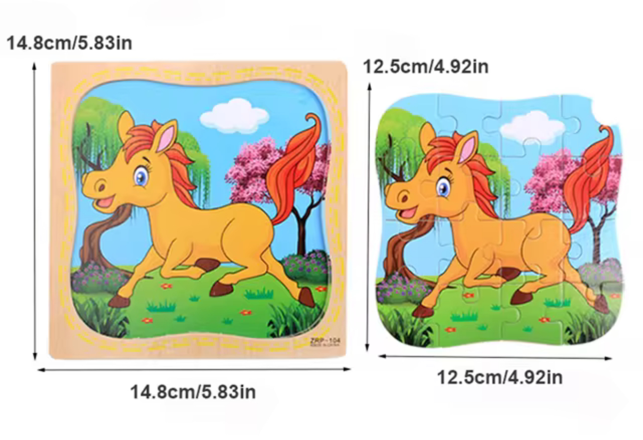 Dřevěné vkládací puzzle kachna 