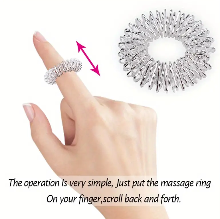 Nerezové akupunkturní prsteny 1 ks