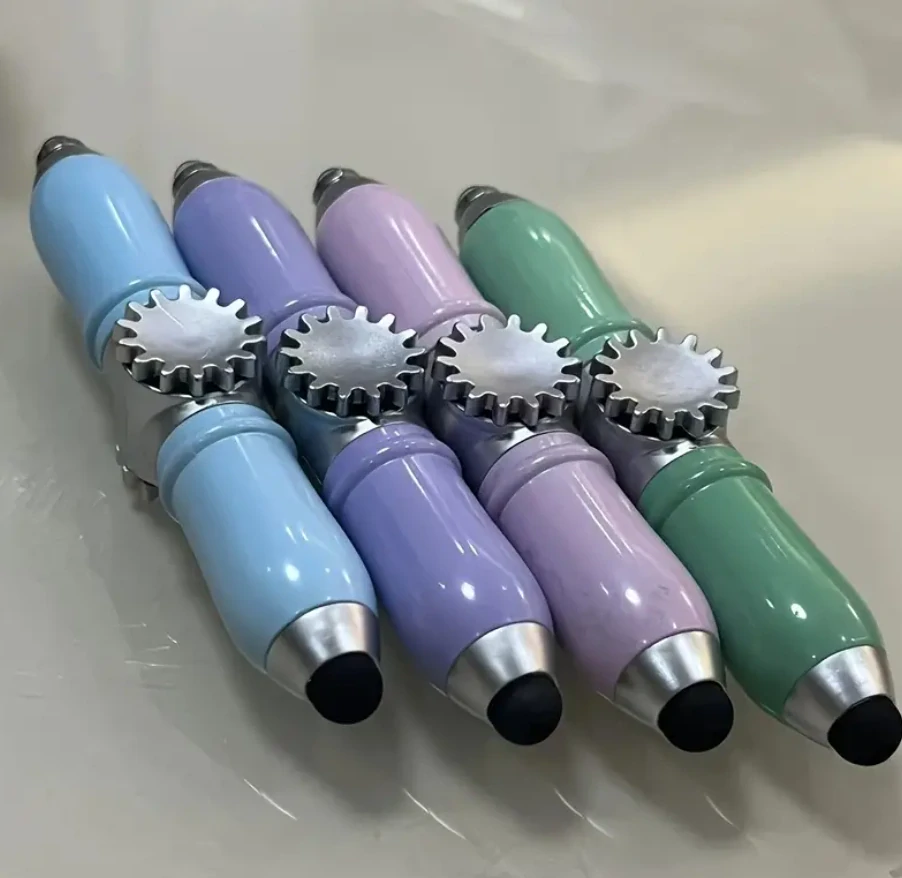 Světelný Fidget Spinner Pen zelený