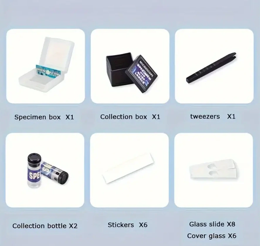 Mikroskopická sada s LED světlem