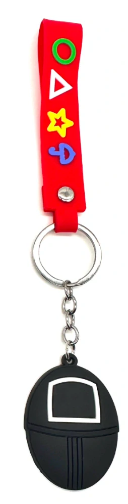 Squid Game, Hra na oliheň- 2D přívěšek s poutkem Maska černá