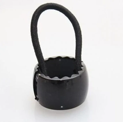 Metalická klipová spona do vlasů s gumičkou