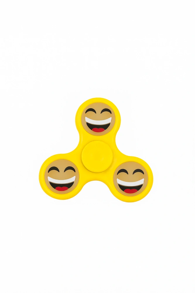 Antistresový Fidget Spinner Emoji žlutý sytý