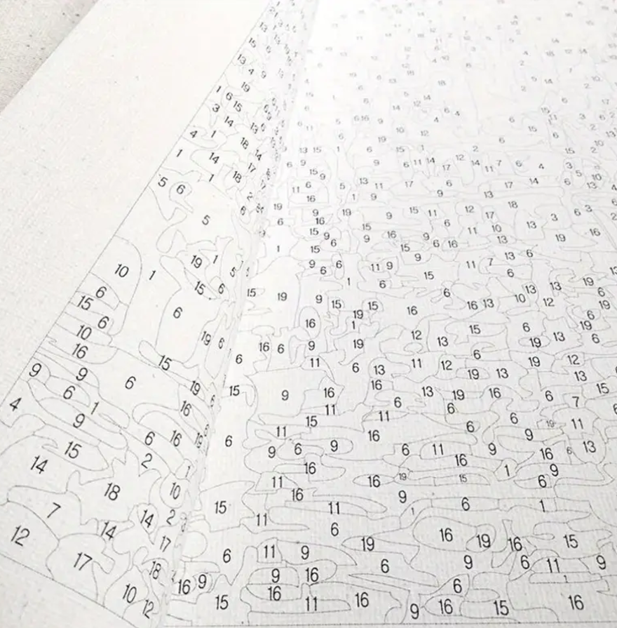 Malování podle čísel, Santa se sobem, 40x50 cm