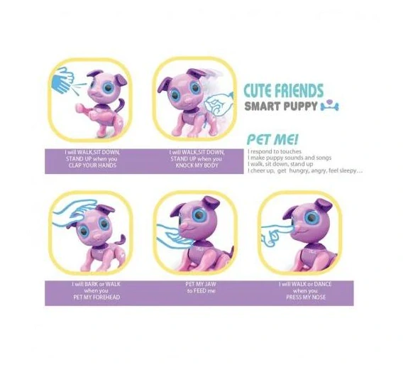 Interaktivní chytrá robotická hračka s dotykem a zvukem