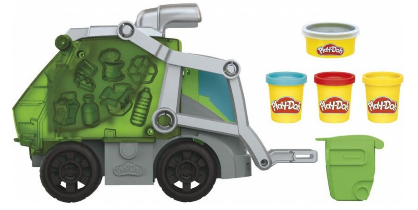 Hasbro Play-doh Popelářské auto 2v1