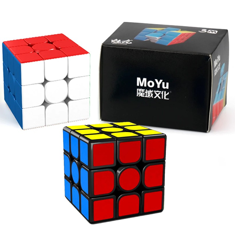Kostka 3x3x3 MoYu MoFangJiaoShi Meilong Magnetic černá