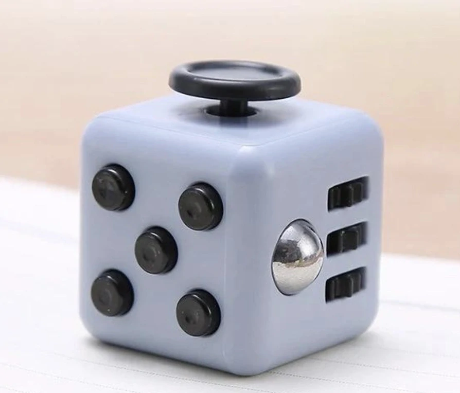 Antistresová kostka Fidget Cube šedá