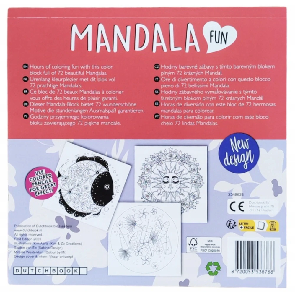 Mandala Fun – antistresová omalovánka pro dospělé (72 motivů)