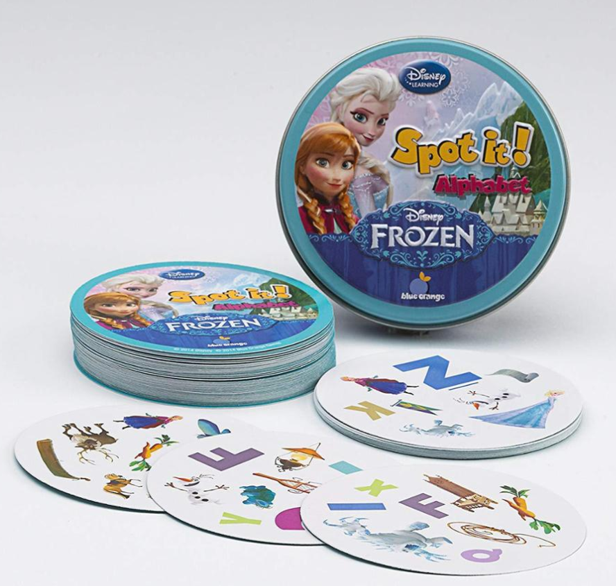 Dobble Spot it! Alphabet, Frozen- Ledové království
