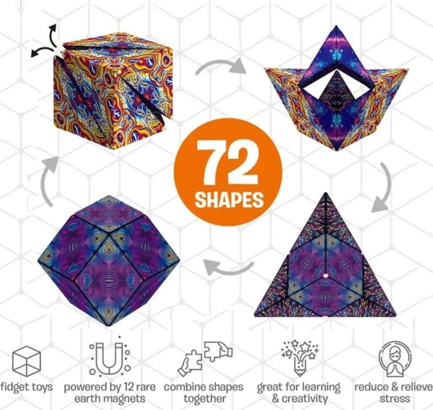 Magic Cube Fidget Magnetická kostka proti stresu