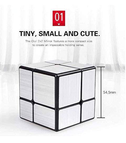 Mirror Cube QiYi 2x2 stříbrný