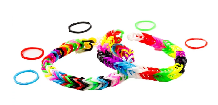 Výroba náramků, gumičky s tkacím rámem