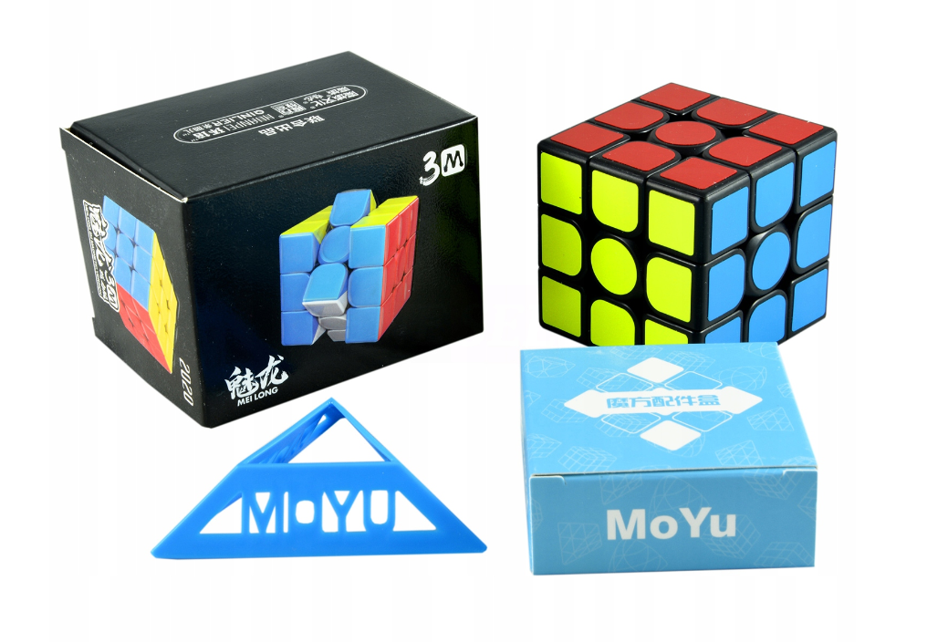 Kostka 3x3x3 MoYu MoFangJiaoShi Meilong Magnetic černá