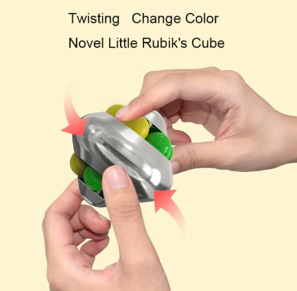 Marbles track, Rubik's Cube, antistresová hračka, bílá