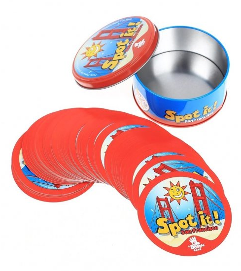 Dobble- Spot it! San Francisco, karetní hra